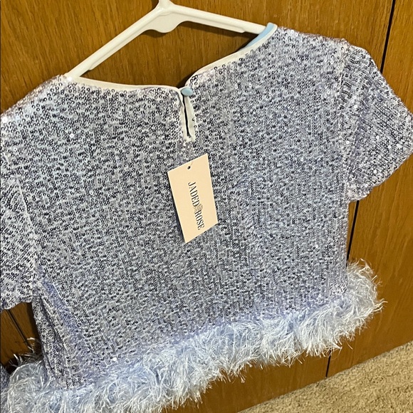 Sparkling Silver Mini Dress - Picture 4 of 5